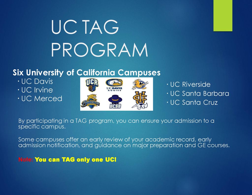 Uc on sale tag program